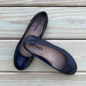 Softwalk Sonoma Black Leather Comfort Flats | Like New | Size 7.5 N | So comfy!